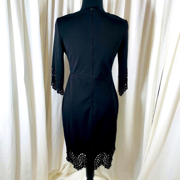 SHEIN Black Lace Detail Sheath Dress - Picture 6 of 12